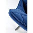 Стул HALMAR K450 темно-синий/черный